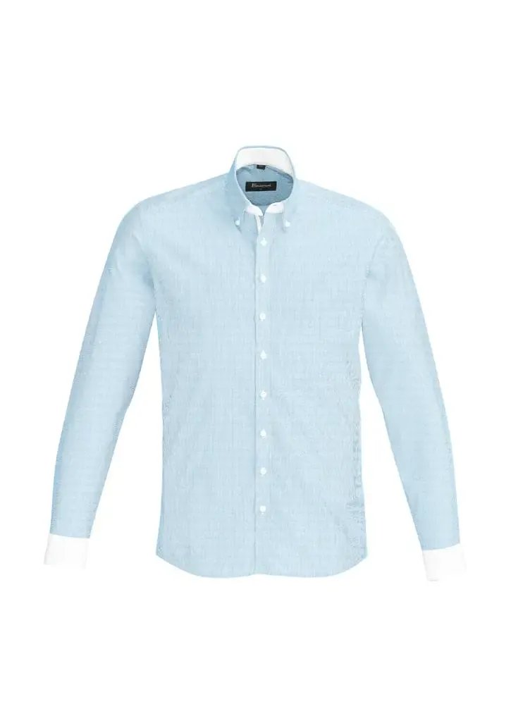 Biz Corporates Fifth Avenue Mens Long Sleeve Shirt 40120 Corporate Wear Biz Corporates XS Alaskan Blue